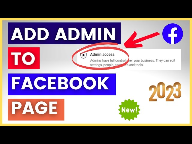 Video thumbnail for [NEW METHOD] How To Add Admin to Facebook Page? [in 2025]