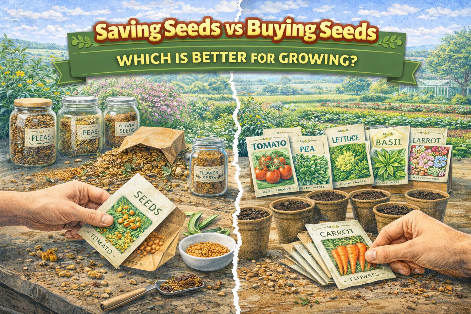 Video thumbnail for Saving Seeds vs Buying Seeds | Which Is Better for Growing?