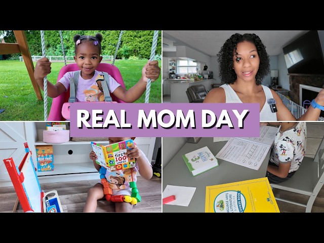 Video thumbnail for Day In The Life of a Stay at Home Mom | Cleaning, Back to School Prep & Summer Fun