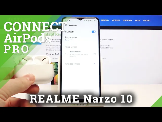 Video thumbnail for How to Connect AirPods Pro with REALME Narzo 10 – Pairing Mode