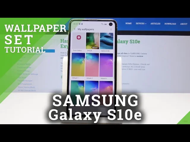 Video thumbnail for SAMSUNG Galaxy S10e Wallpaper / Change Wallpaper / Display Look