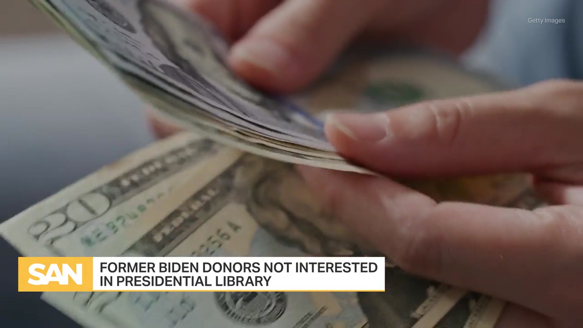 'Video thumbnail for Biden library fundraising faces pushback tied to Harris, Trump: Report'