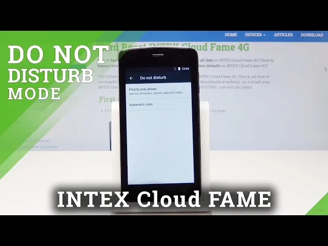 Video thumbnail for How to Activate Do Not Disturb Mode in INTEX Cloud Fame 4G - Mute Calls