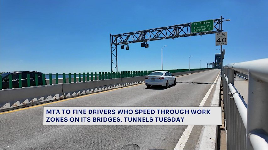 Video thumbnail for Warning period ends, work zone fines kick in at select NYC tunnels and bridges
