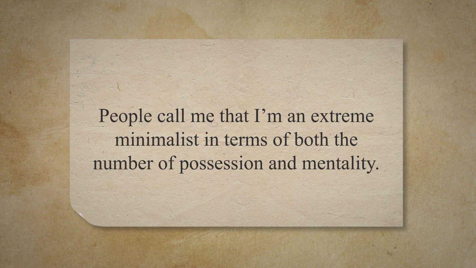 Video thumbnail for Extreme minimalist home tip 1; Life without a washing machine