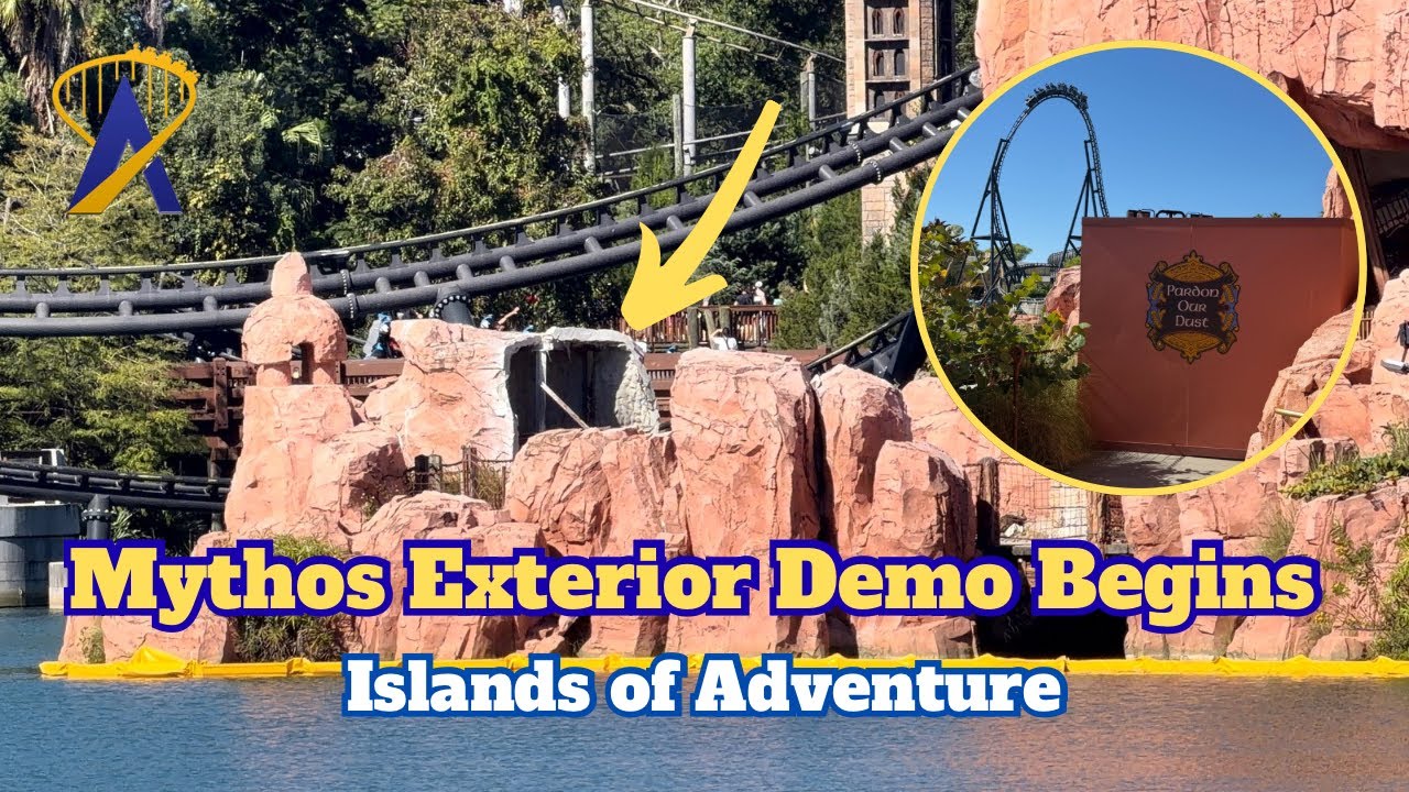 Video thumbnail for Exterior Demolition Begins at Mythos in Islands of Adventure!