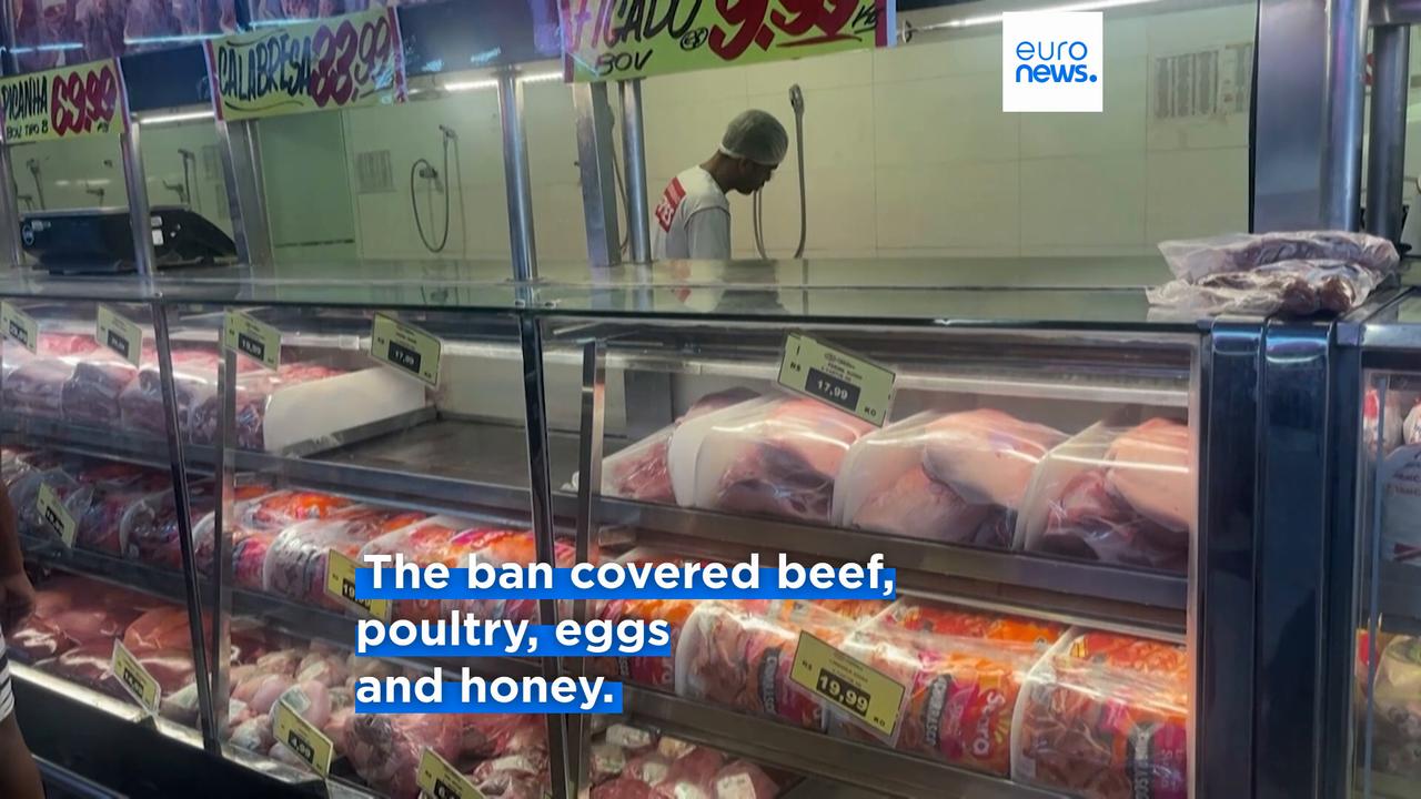 Video thumbnail for EU suspension of Brazilian meat comes into force, despite ongoing talks with Brasília