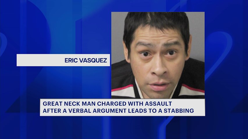 Video thumbnail for Great Neck man accused of stabbing another man in neck