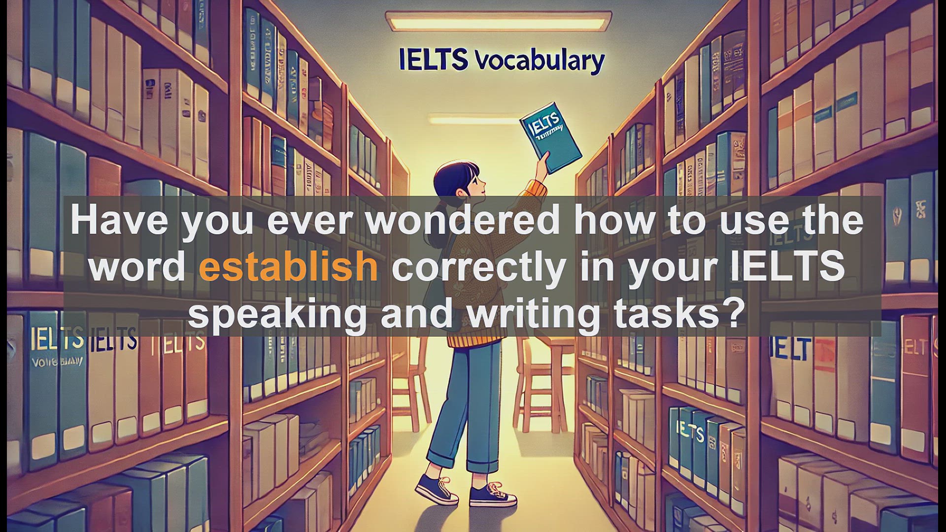 'Video thumbnail for 2500 Must Know IELTS 6.5 Vocabulary - How to Use 'Establish' Correctly in IELTS: Boost Your Vocabulary Score'