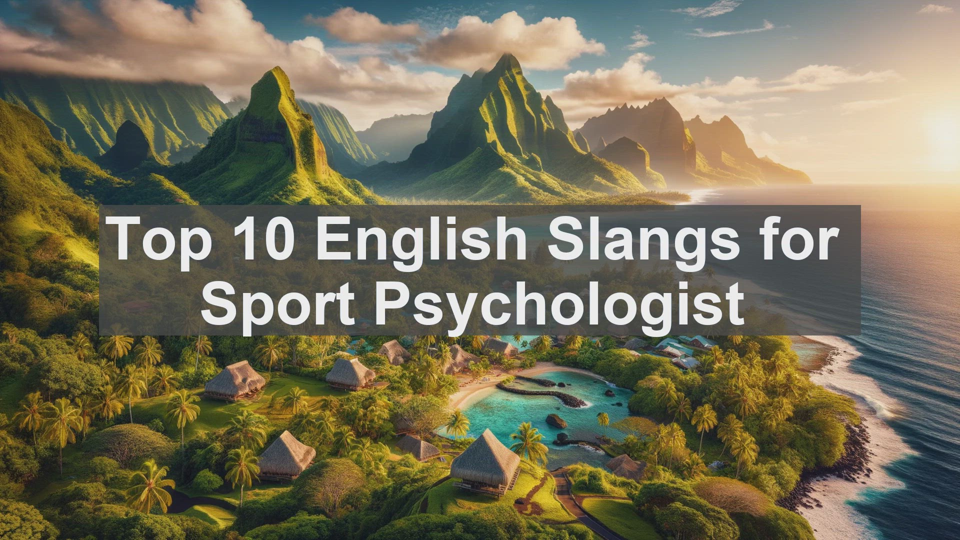 'Video thumbnail for Top 10 English Slangs for Sport Psychologist'