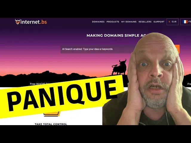 'Video thumbnail for InternetBS ⚠️  prends cette précaution si tu as des Nom de Domaines [URGENT]'
