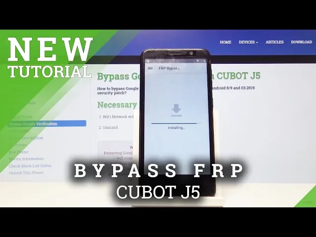 Video thumbnail for How to Bypass Google Verification in CUBOT J5 - Remove FRP