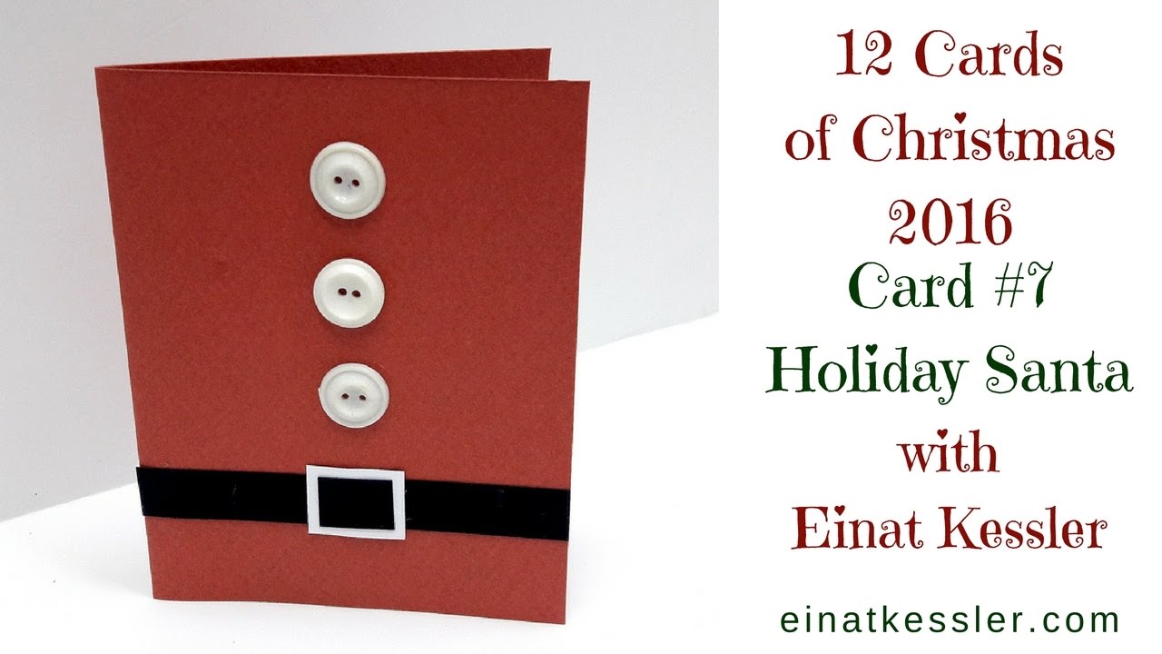 Video thumbnail for 12 Cards of Christmas #7 -  Holiday Santa. CHECK OUT THE LIMITED TIME OFFER IN DESCRIPTION!