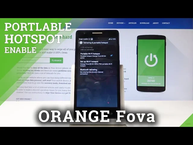 Video thumbnail for How to Activate Portable Hotspot in ORANGE Fova – Share Network