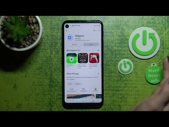 Video thumbnail for How to Check Battery Temperature on LG Q70 - Use Ampere App