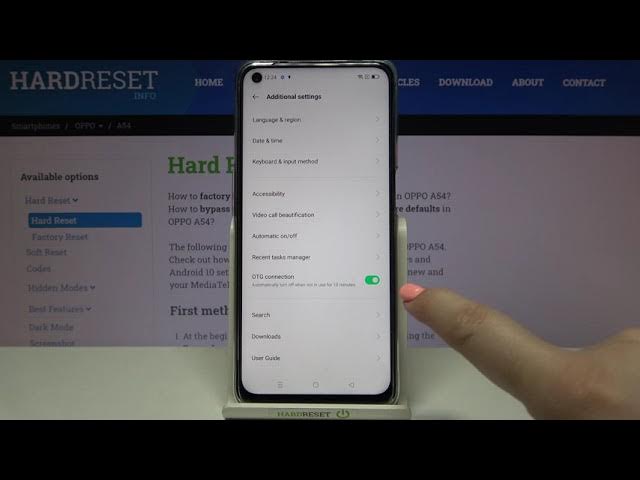 Video thumbnail for How to Enable OTG Connection on OPPO A54 – Open Developer Mode
