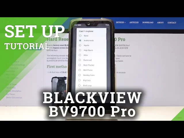 Video thumbnail for How to Change Ringtone in BLACKVIEW BV9700 PRO - Set Up Ringtone
