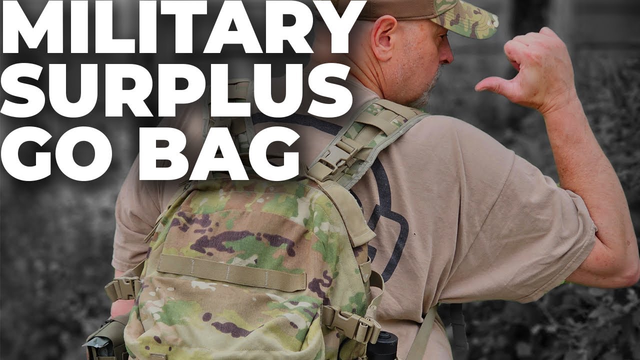 Video thumbnail for Military Surplus Go Bag: The Prepper's Bug Out Bag