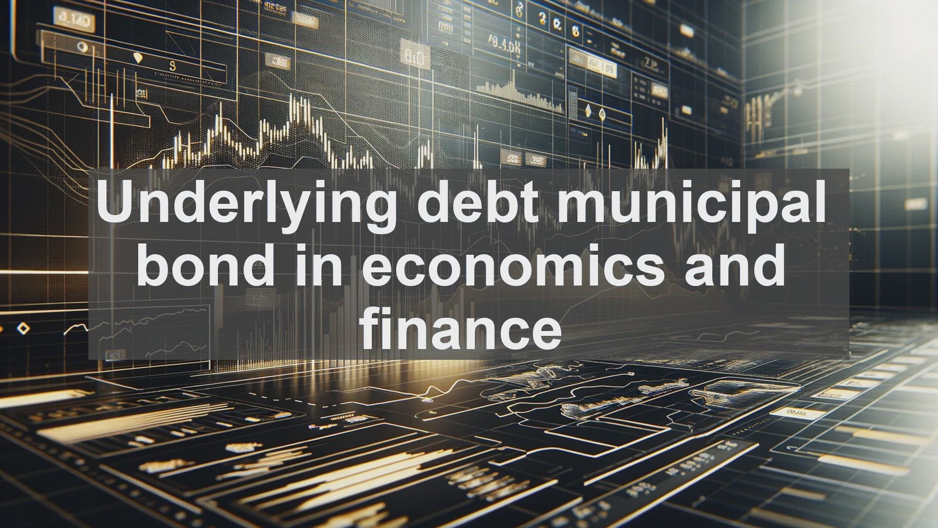 'Video thumbnail for Underlying debt municipal bond in economics and finance'