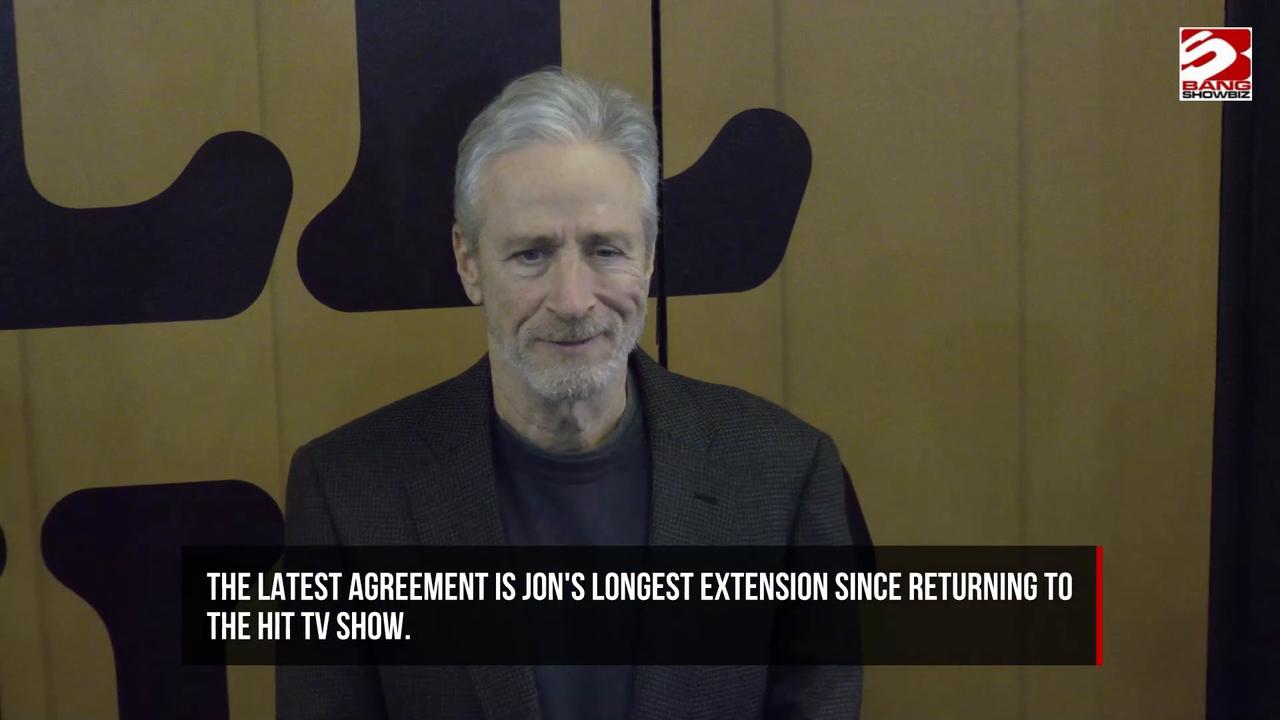 Video thumbnail for Jon Stewart to continue hosting The Daily Show