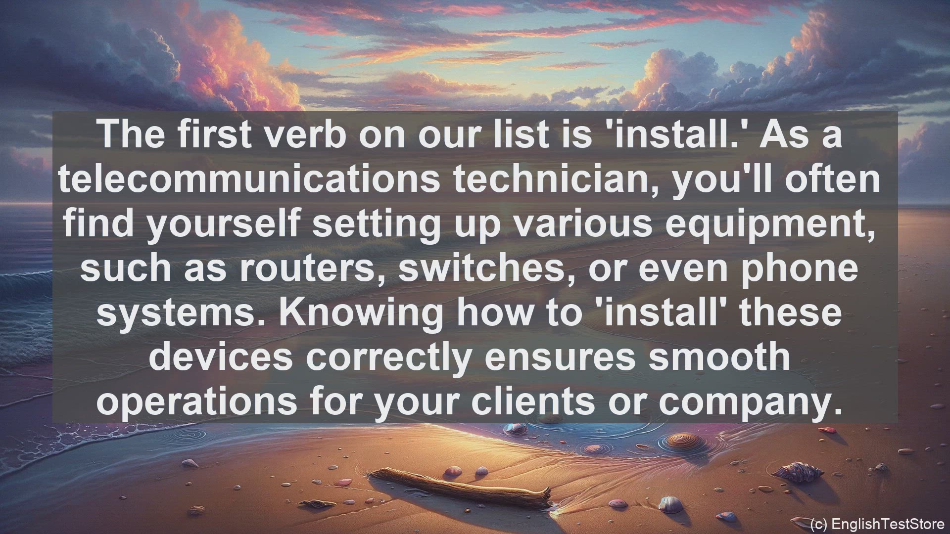 'Video thumbnail for Top 10 English Verbs for Telecommunications Technician'
