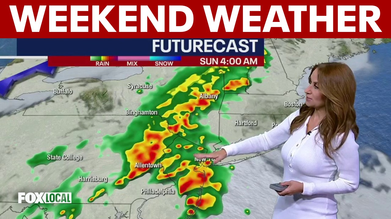 Video thumbnail for NYC weather: Overnight rain and storms make way for Sunday afternoon sun