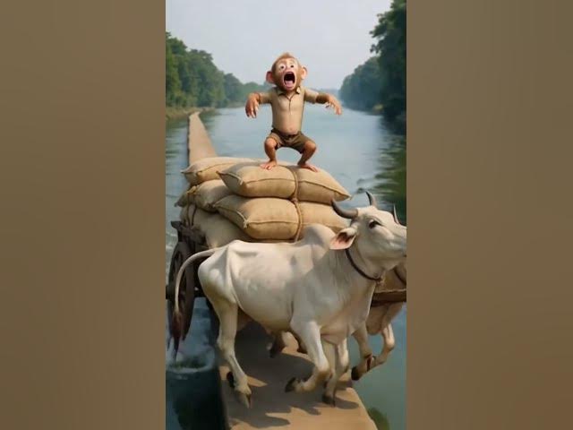 Video thumbnail for Monkey with Cows #redcrabs #crabsfields #eatingbugs