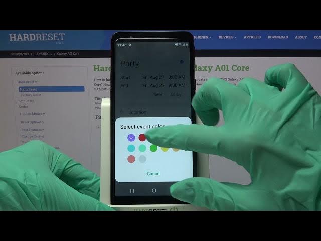 Video thumbnail for How to Add Event to Calendar in SAMSUNG Galaxy A01 Core – Set Up Reminder