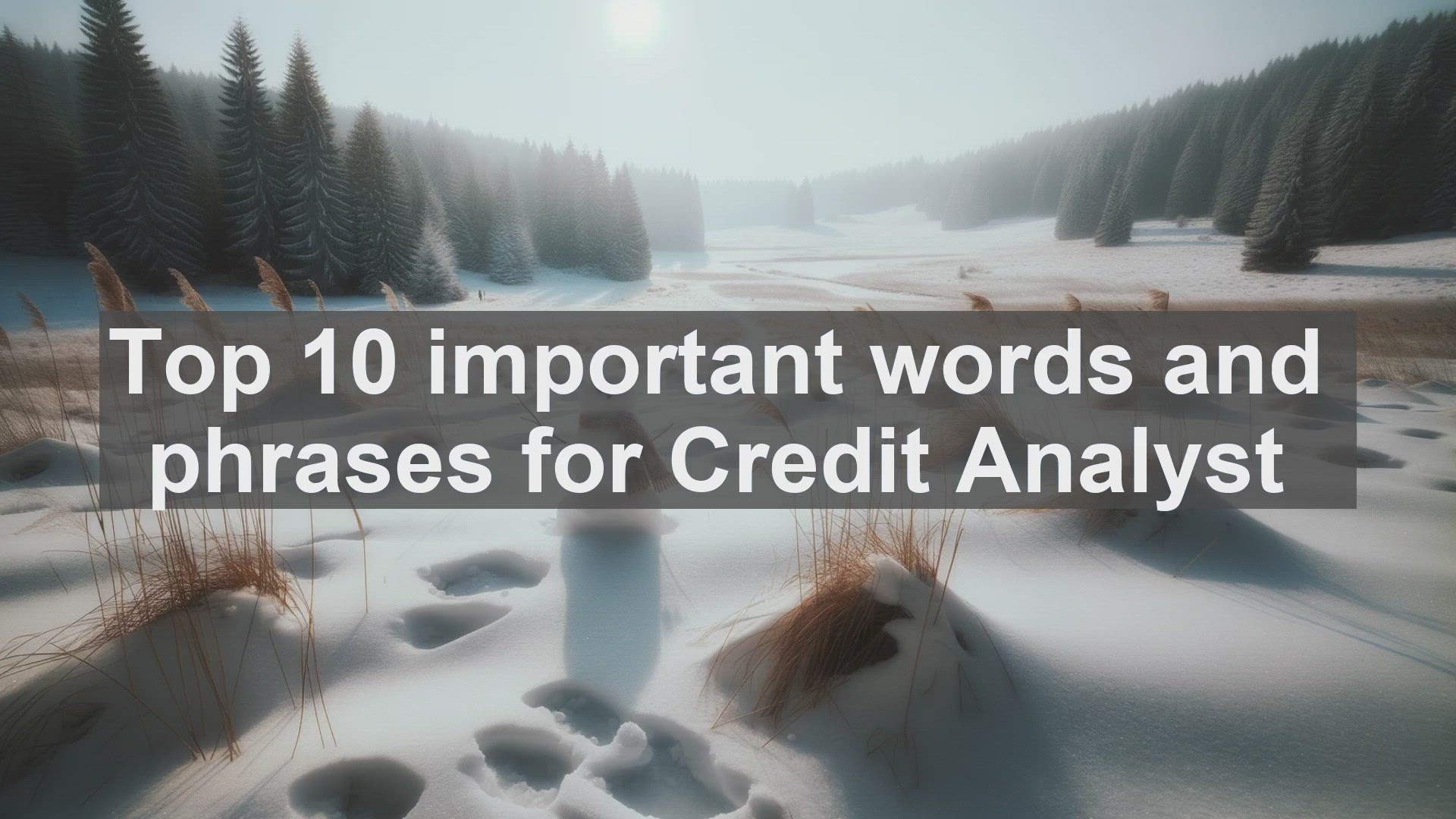 'Video thumbnail for Top 10 important words and phrases for Credit Analyst'