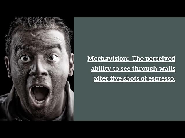 Video thumbnail for New Words for the Coffeehouse Generation (humor essay)