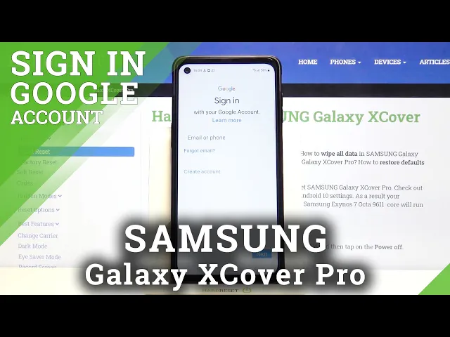 Video thumbnail for SAMSUNG Galaxy XCover Pro – Add Account to Google Play Store