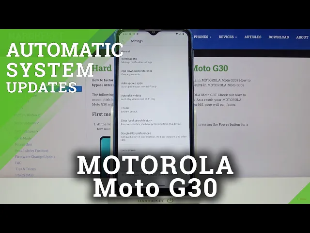 Video thumbnail for Motorola Moto G30 - How to Stop Auto Update Apps?
