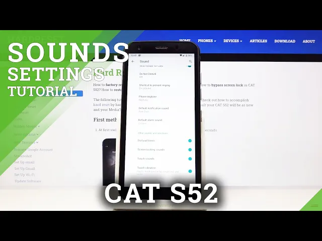 Video thumbnail for How to Activate Touch Sounds in CAT S52 – Dial Pad Sounds