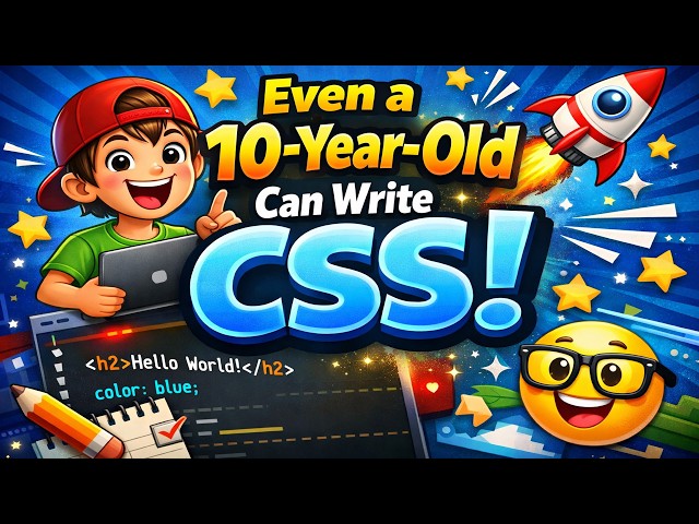 Video thumbnail for CSS Beginners Guide 2026 🔥 | Learn CSS Step by Step
