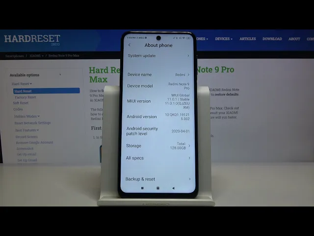 Video thumbnail for How to Check Phone Info – XIAOMI Redmi Note 9 Pro Specifications