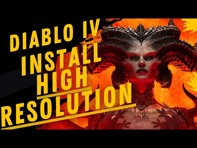 Video thumbnail for How To Enable High Resolution Assets For Diablo IV