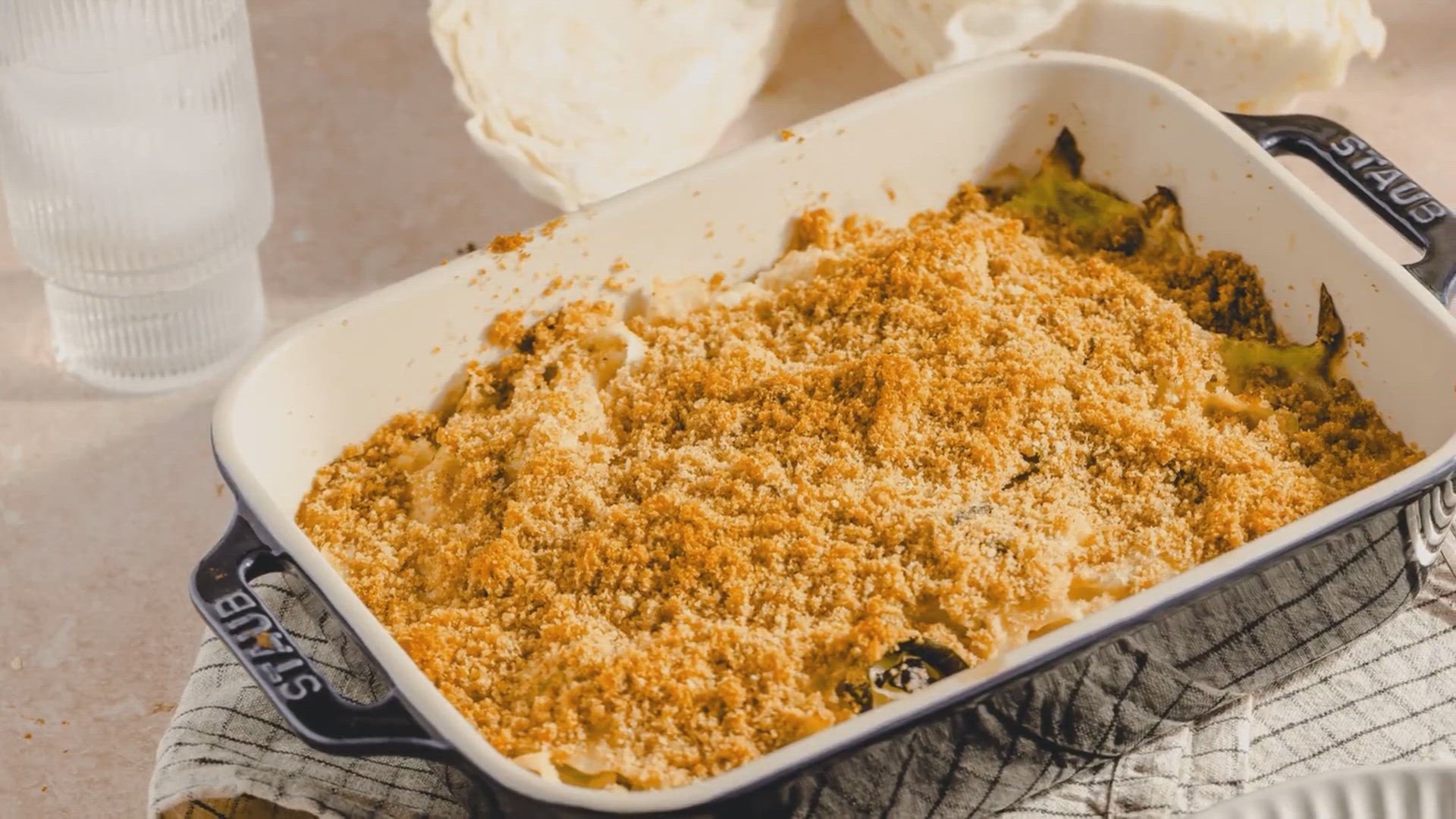 Video thumbnail for Aunt Cara's Famous Cabbage Casserole: A Vegetarian Delight