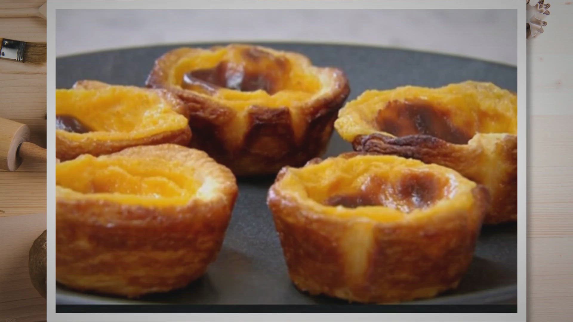 Video thumbnail for Portuguese Custard Tarts Mary Berry
