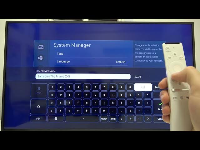 Video thumbnail for How to Rename Samsung The Frame - Set an Unique Bluetooth Name For Samsung Android Smart TV