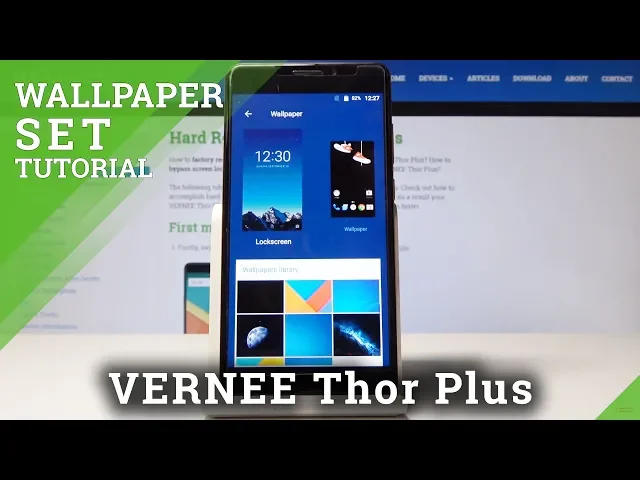 Video thumbnail for How to Update Wallpaper in VERNEE Thor Plus - Set Up Home & Lock Screen