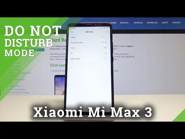 Video thumbnail for How to Enable Do Not Disturb Mode in XIAOMI Mi Max 3 - Silent Mode