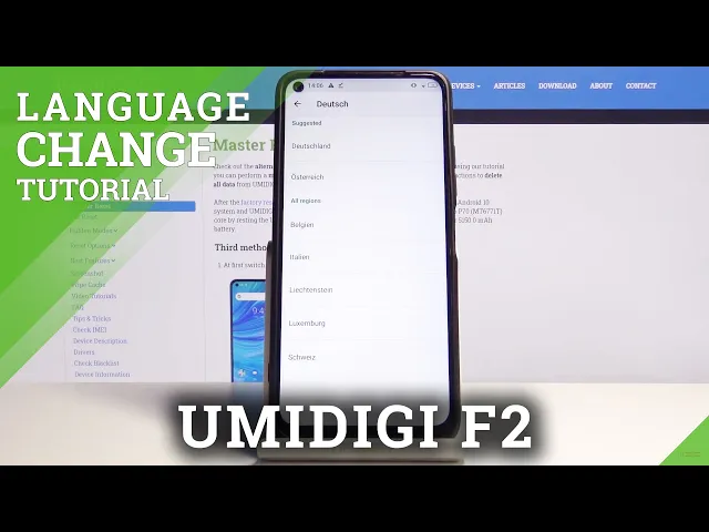 Video thumbnail for How to Change Language on UMIDIGI F2 - Language Settings