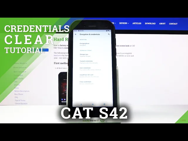 Video thumbnail for How to Clear Credentials in CAT S42- Remove Credentials