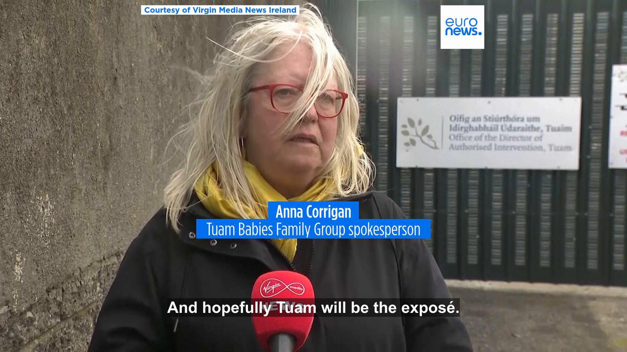 'Video thumbnail for Works begin in Ireland to exhume remains of hundreds of babies found at unwed mothers’ home'