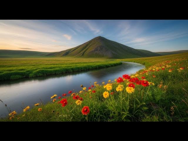 Video thumbnail for River's Lullaby of Mountain - Peaceful Piano & Strings Music for Deep Relaxation