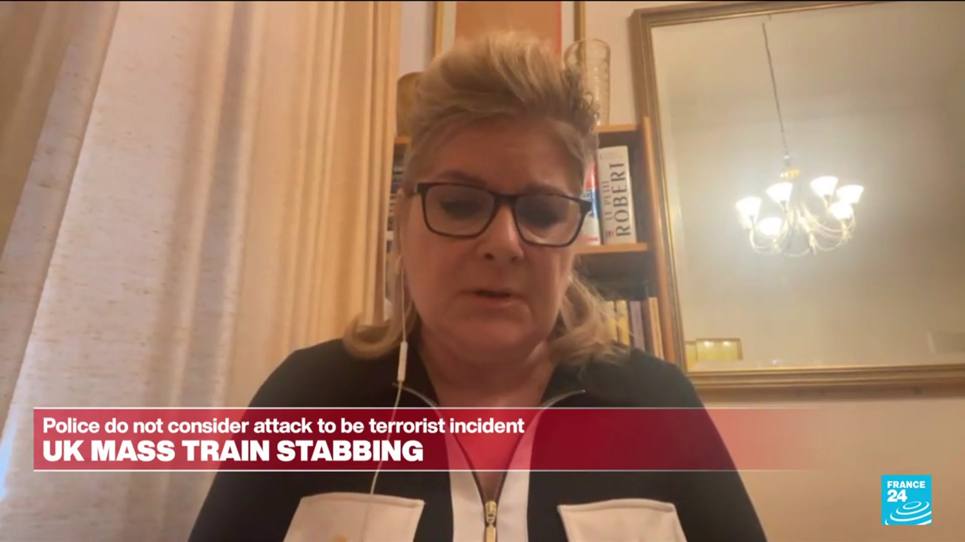 'Video thumbnail for UK: Two Britis arrested for train stabbing, police say not terrorist incident'