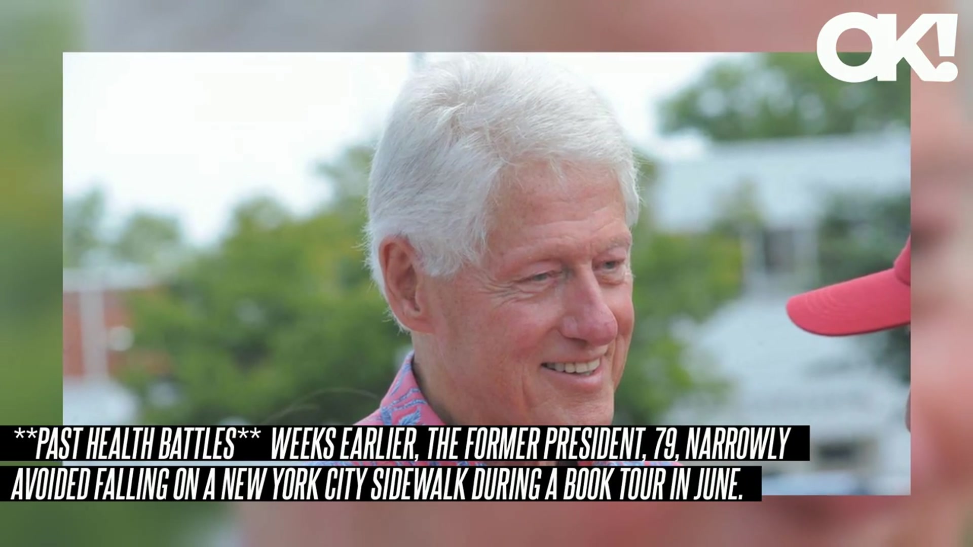 'Video thumbnail for Bill Clinton, 79, Sparks Concern After He's Seen With Defibrillator in the Hamptons'