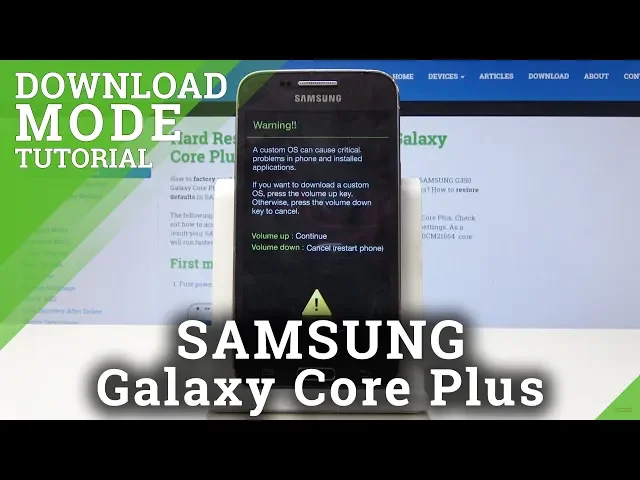 Video thumbnail for DOWNLOAD MODE SAMSUNG Galaxy Core Plus - Enter & Quit Odin Mode