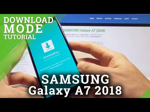 Video thumbnail for How to Boot into Download Mode in SAMSUNG Galaxy A7 (2018) - Enter / Exit Download Mode