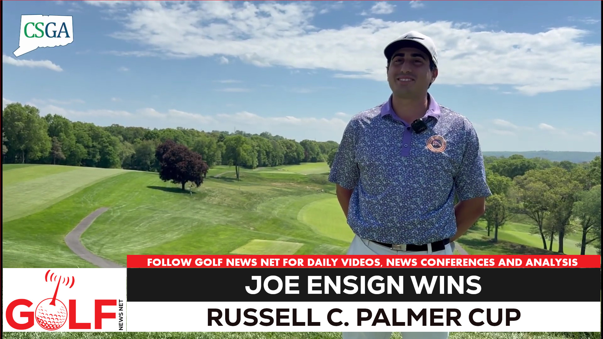 Video thumbnail for Joe Ensign hangs on to win 23rd Russell C. Palmer Cup